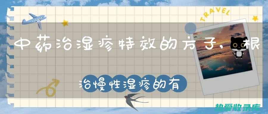 湿疹中药药方：缓解瘙痒、修复肌肤的天然疗法 (湿疹中药药方药材)