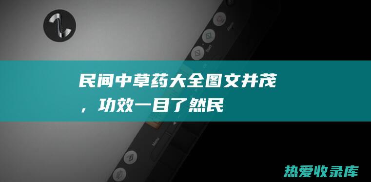 民间中草药大全：图文并茂，功效一目了然！ (民间中草药大全书)