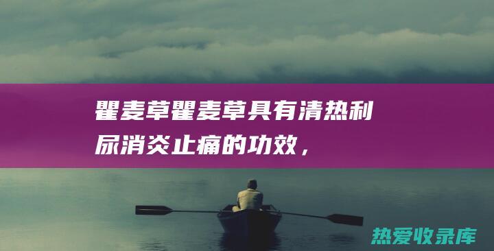 瞿麦草：瞿麦草具有清热利尿、消炎止痛的功效，可以改善小便频数。用法：取瞿麦草30克，水煎服。(瞿麦草图片)