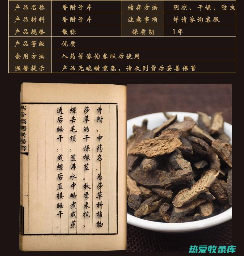 香附的药用功效与应用