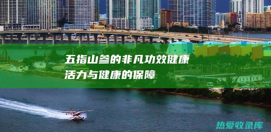 五指山参的非凡功效健康活力与健康的保障