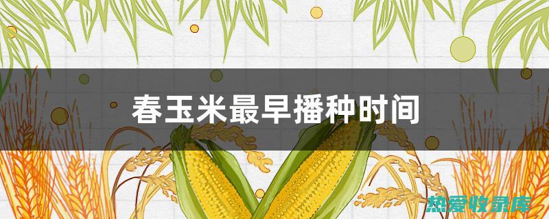 播种时间：春末夏初(春季播种的具体时间依什么条件而定)