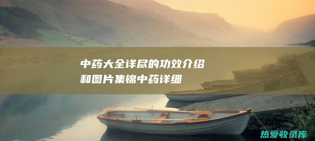 中药大全：详尽的功效介绍和图片集锦 (中药详细的功效与作用)